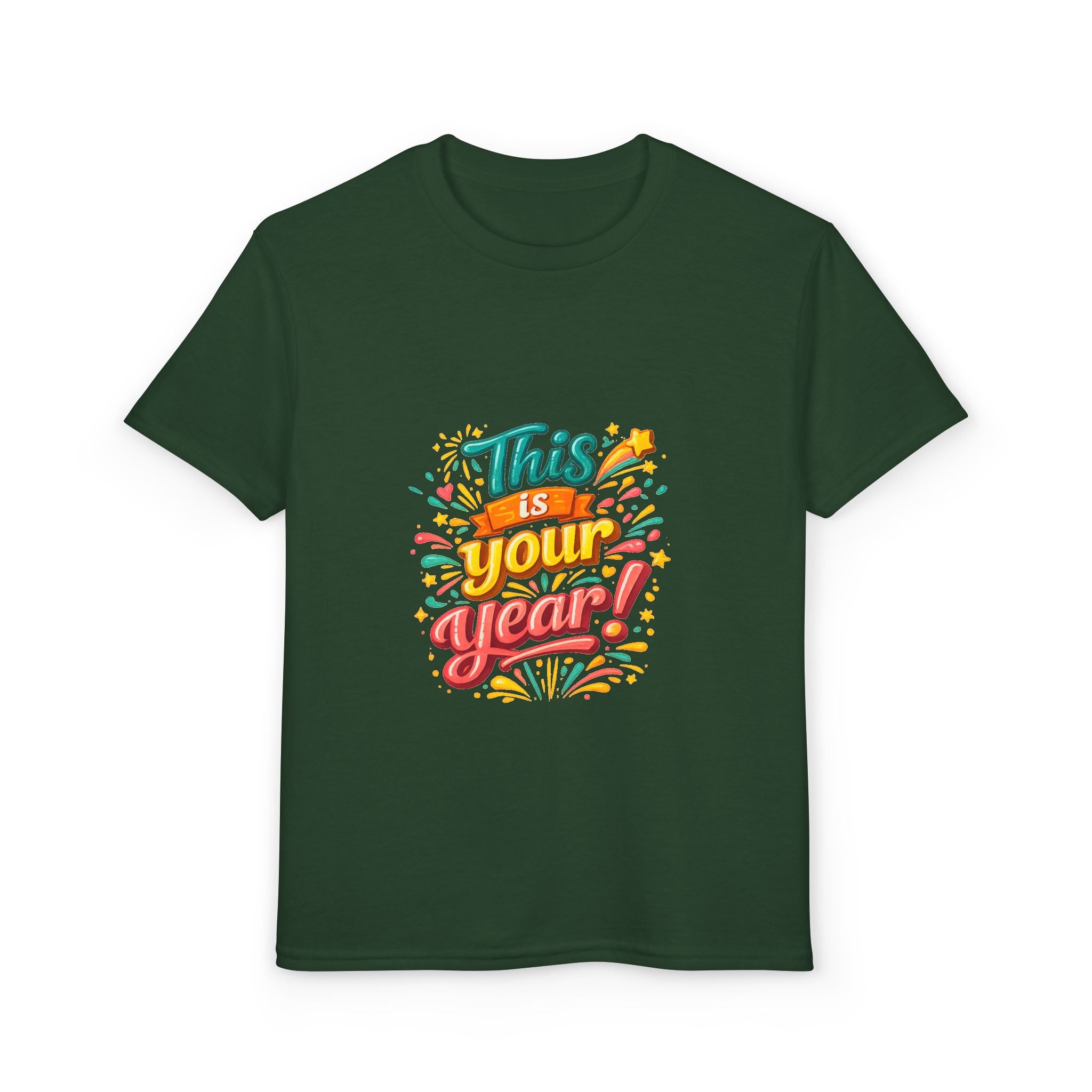 Youth T‑Shirt — "This Is Your Year" Motivational Graphic Tee for Kids