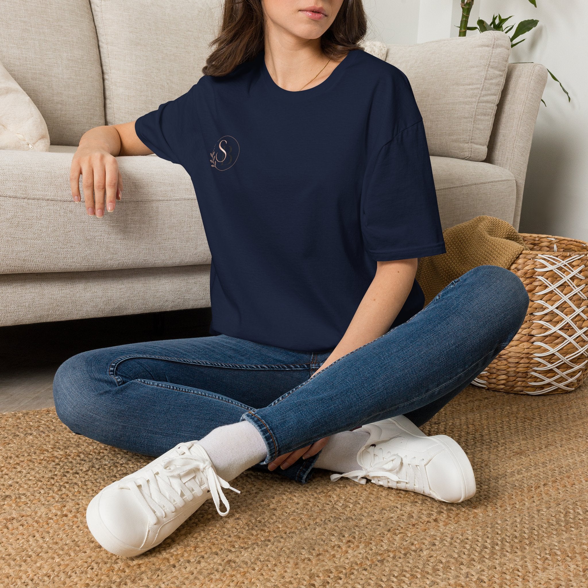 Minimal Monogram T-Shirt — Elegant 'B' Initial Tee