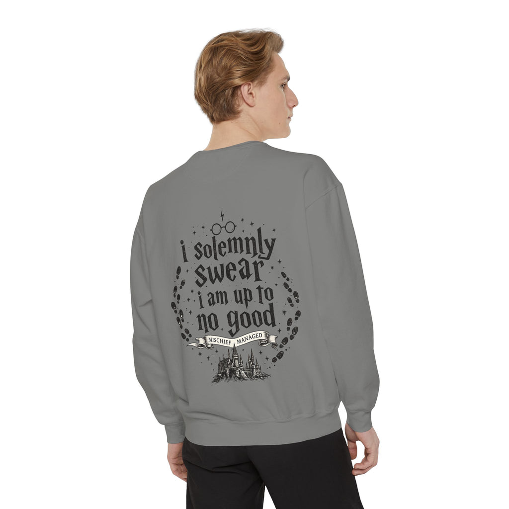 Solemnly Swear Sweatshirt — 'I Solemnly Swear I Am Up to No Good' Graphic Sweatshirt