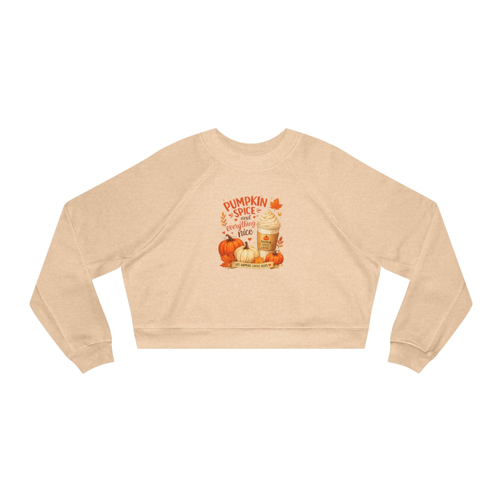 Pumpkin Spice Latte Cropped Pullover