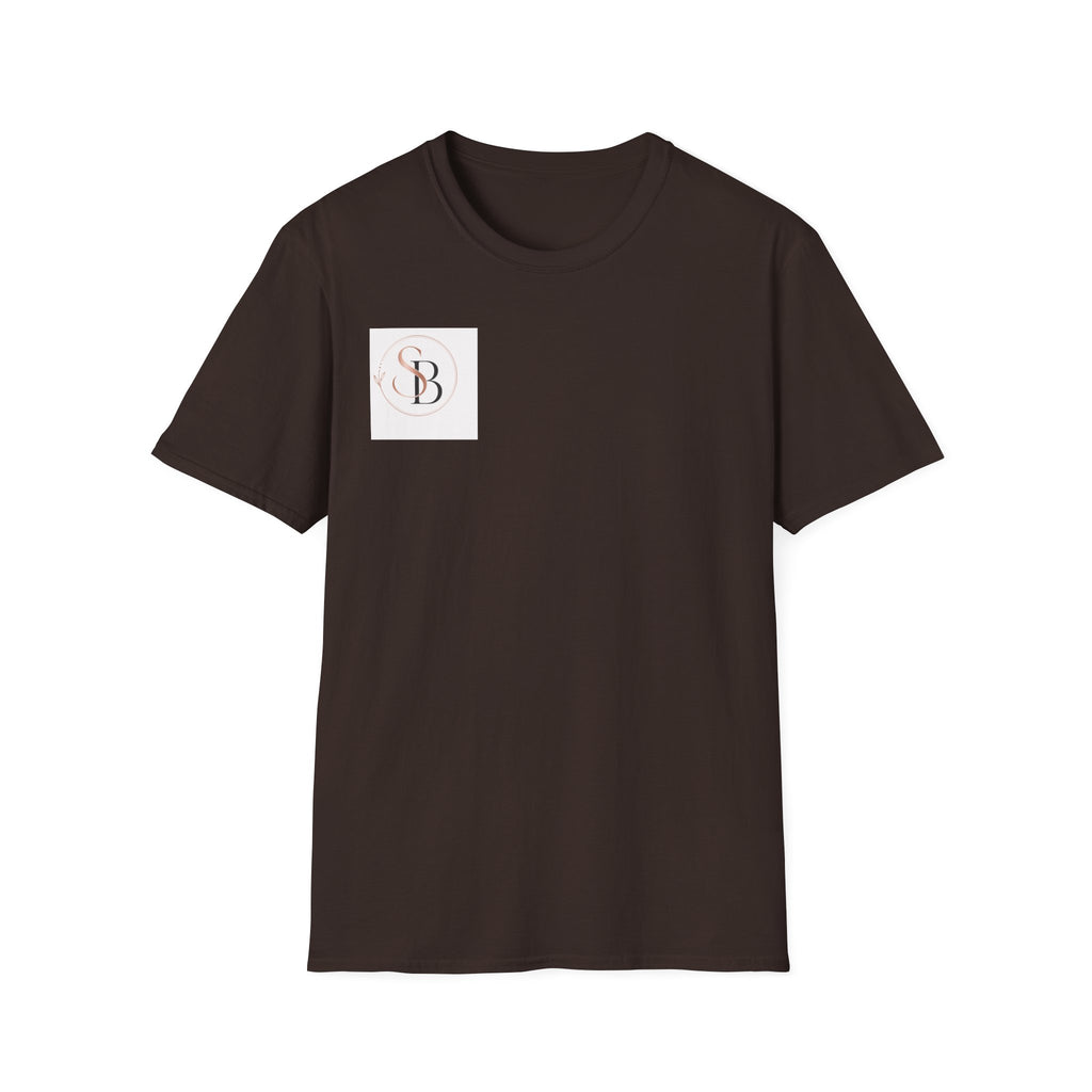Monogram SB Minimalist T‑Shirt — Rose Gold Circle Logo