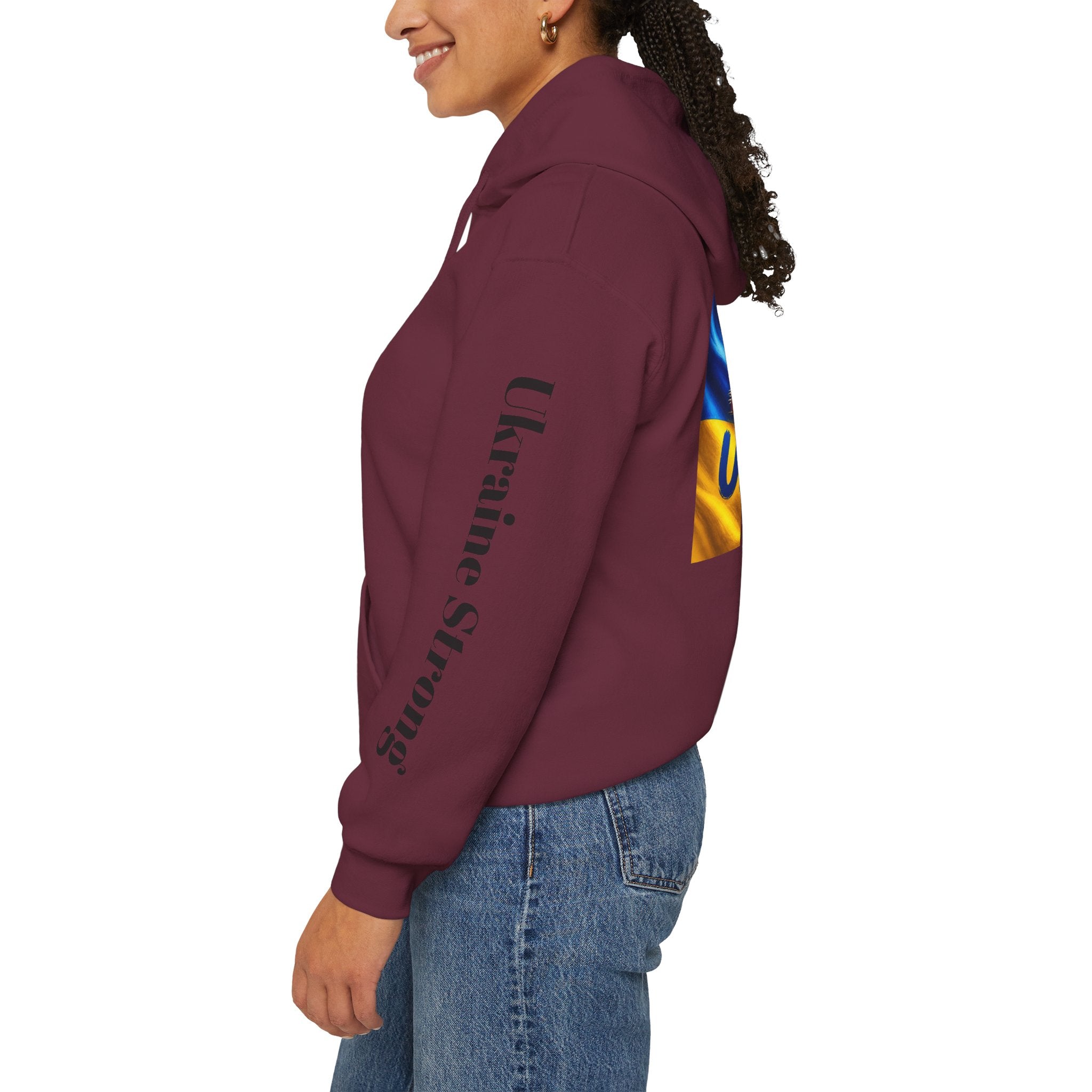 Stand With Ukraine Hoodie — Support Ukraine Graphic Pullover ("Stand With Ukraine")