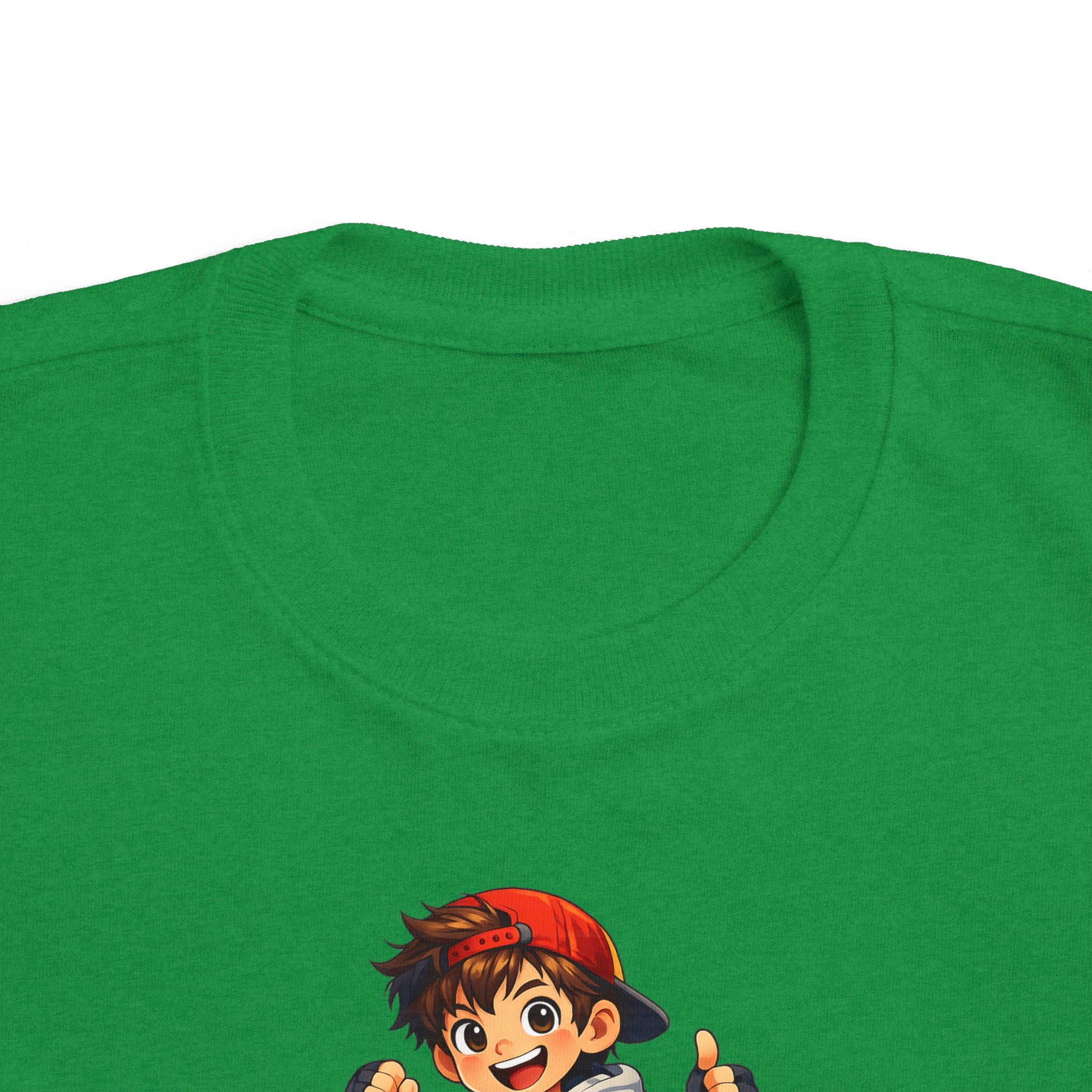 Toddler Tee — Lightning Superhero Character Graphic