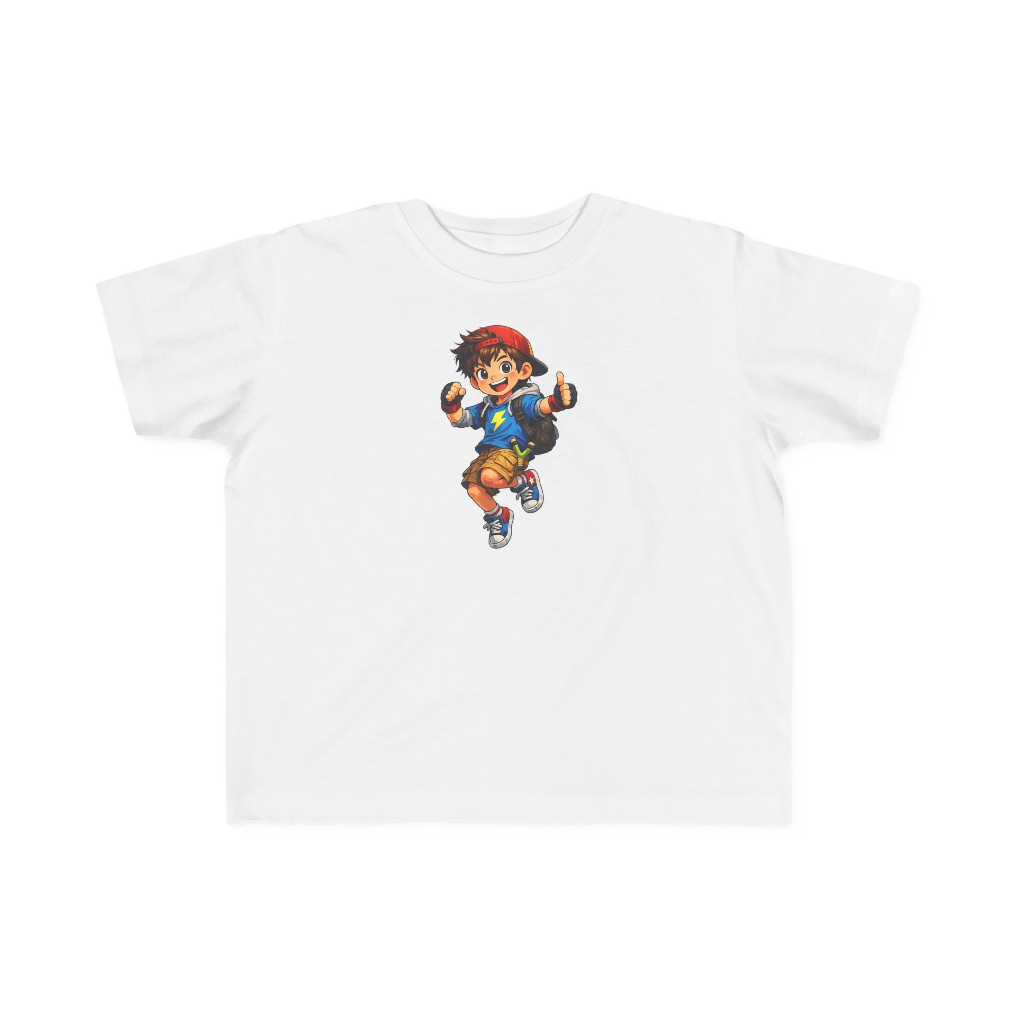 Toddler Tee — Lightning Superhero Character Graphic