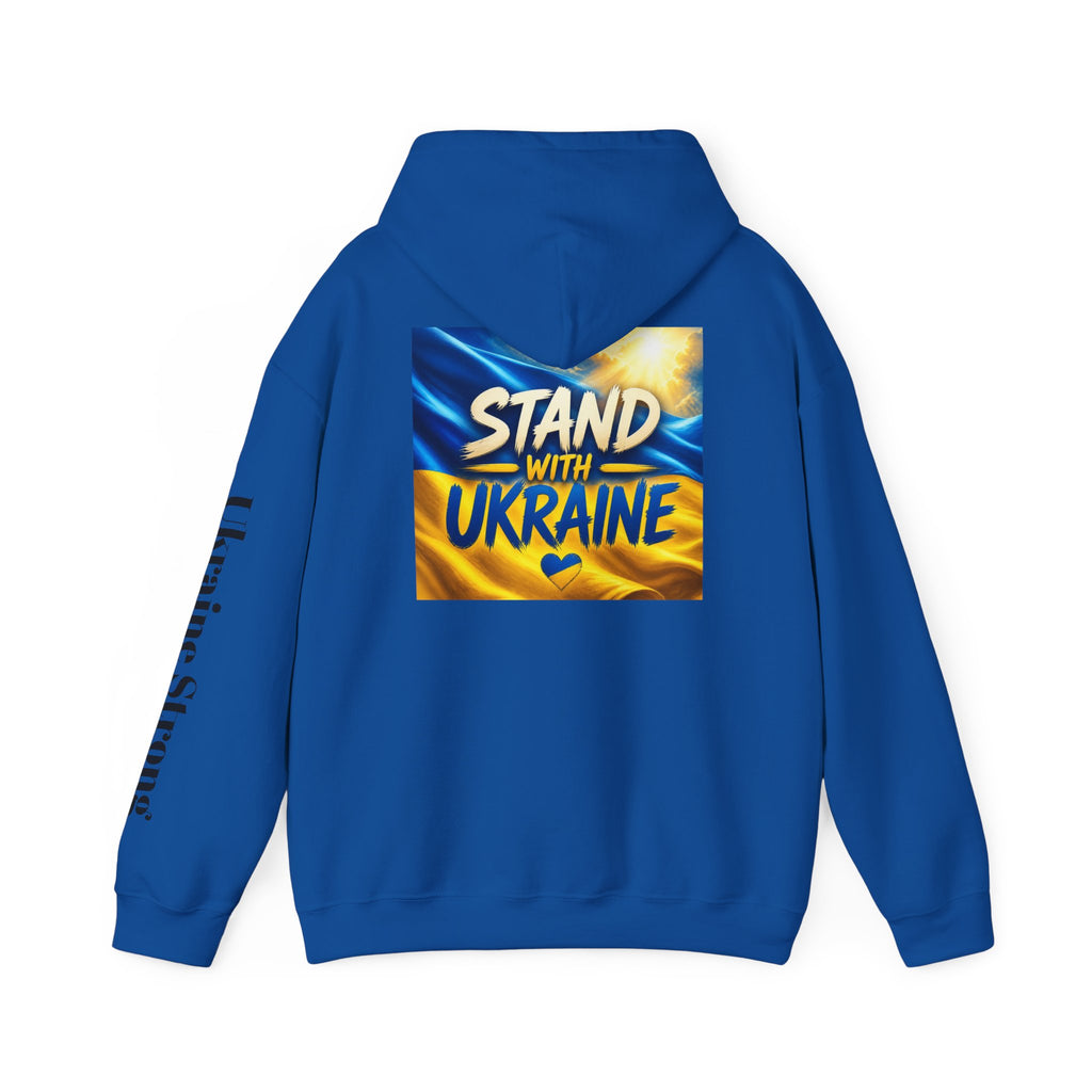 Stand With Ukraine Hoodie — Support Ukraine Graphic Pullover ("Stand With Ukraine")