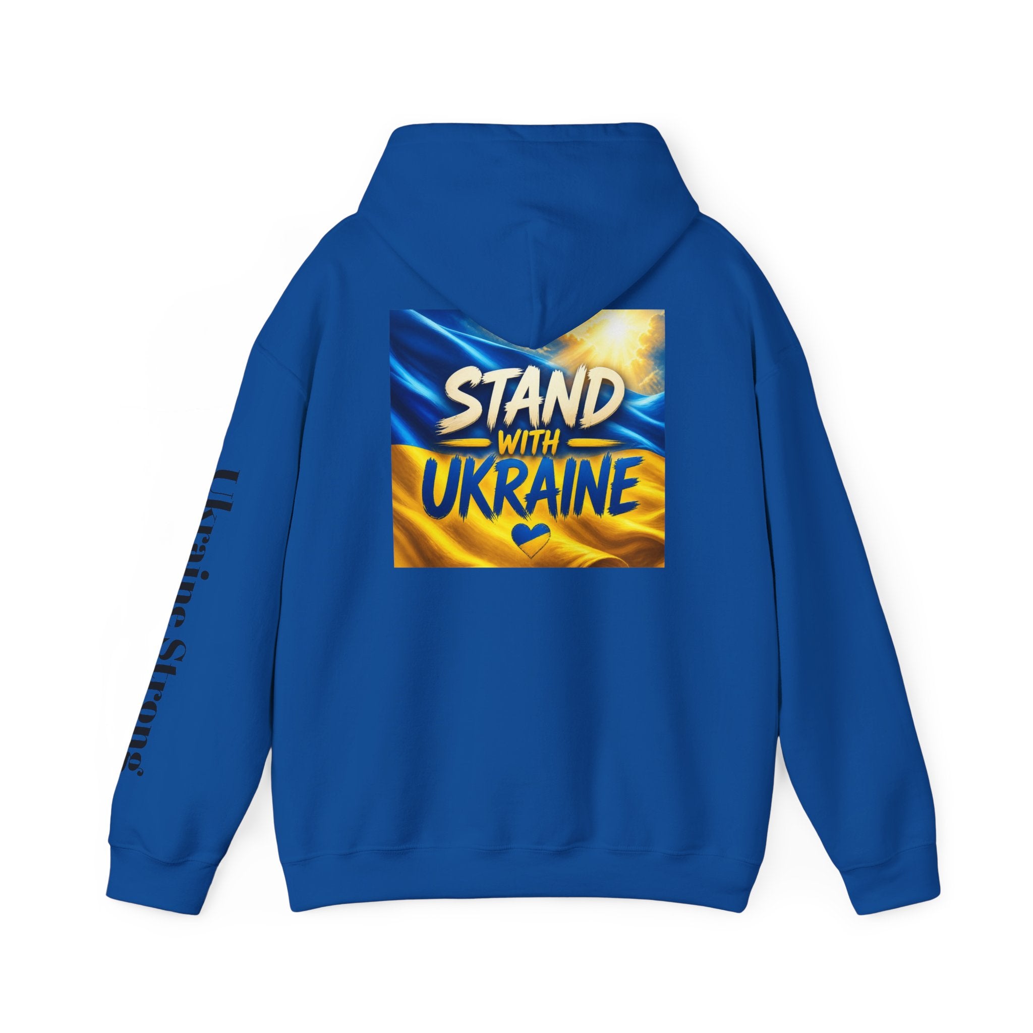 Stand With Ukraine Hoodie — Support Ukraine Graphic Pullover ("Stand With Ukraine")
