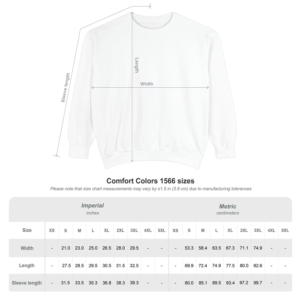 Ukraine Strong Sweatshirt — Heart Flag Crewneck