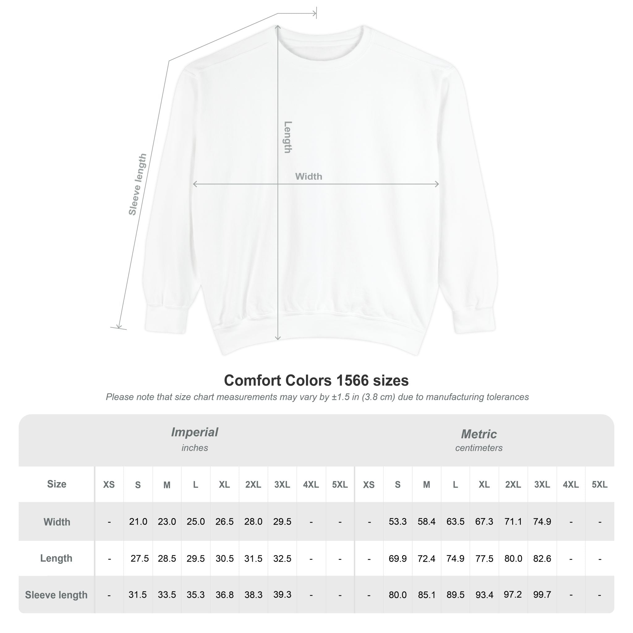 Ukraine Strong Sweatshirt — Heart Flag Crewneck