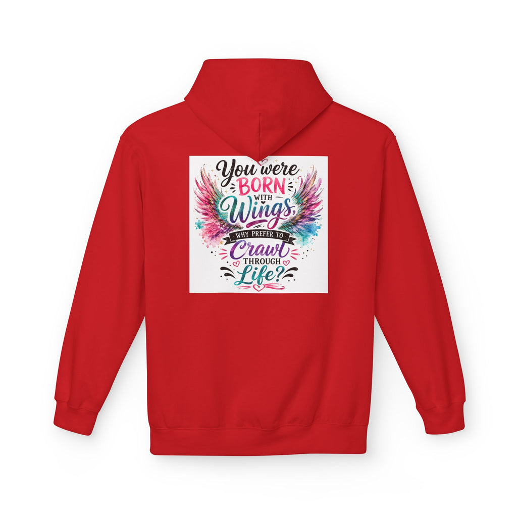 Wings Hoodie — "You Were Born With Wings" Inspirational Pullover