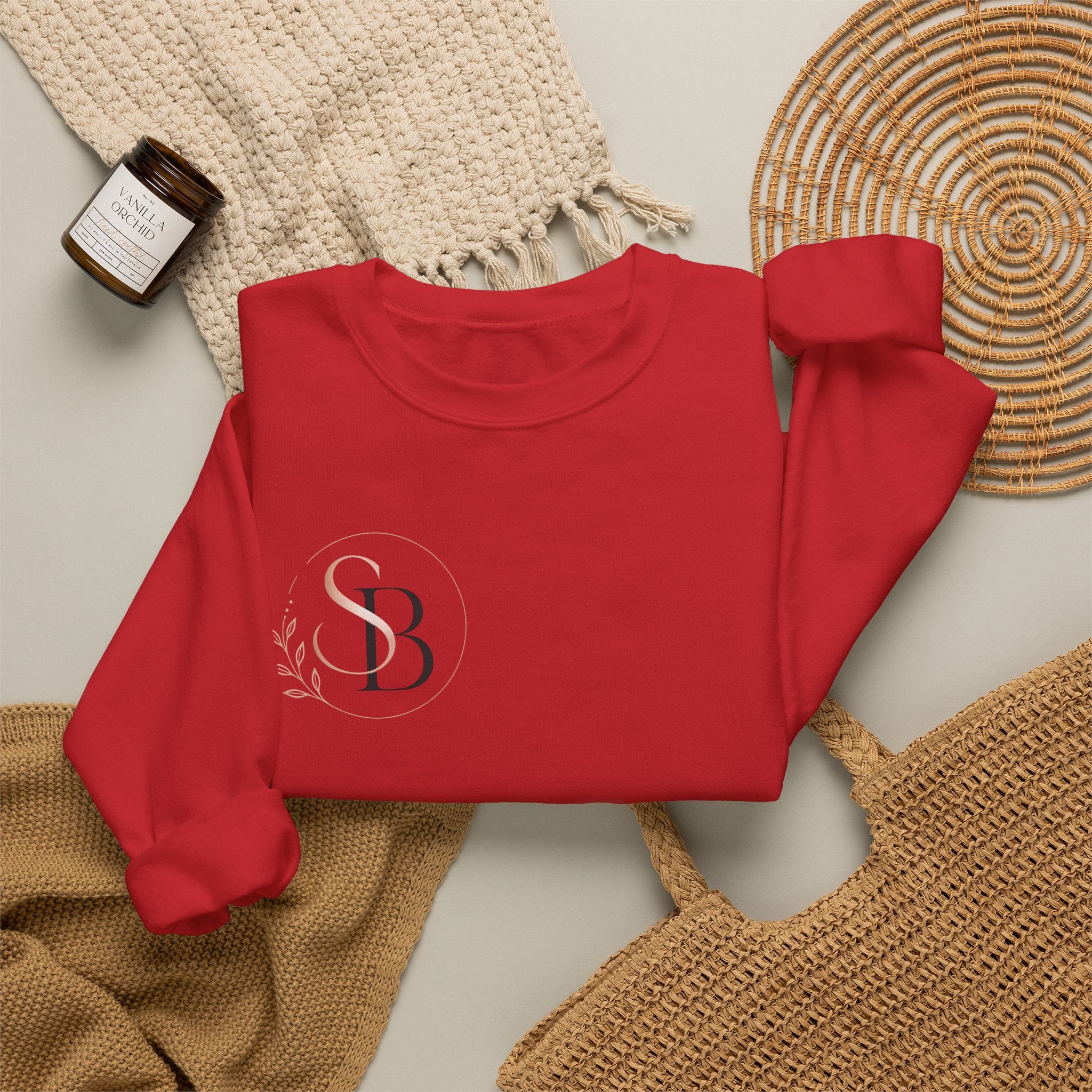 Harry Potter Stack Crewneck Sweatshirt — Book Spine Design with Owls & Autumn Icons