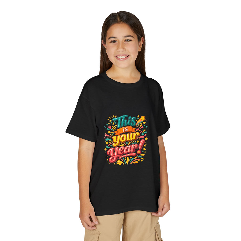 Youth T‑Shirt — "This Is Your Year" Motivational Graphic Tee for Kids