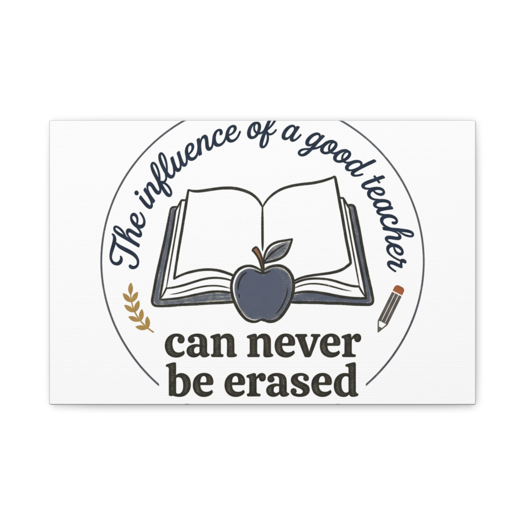Canvas Wall Art – “The Influence of a Good Teacher Can Never Be Erased”