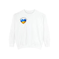 Ukraine Strong Sweatshirt — Heart Flag Crewneck