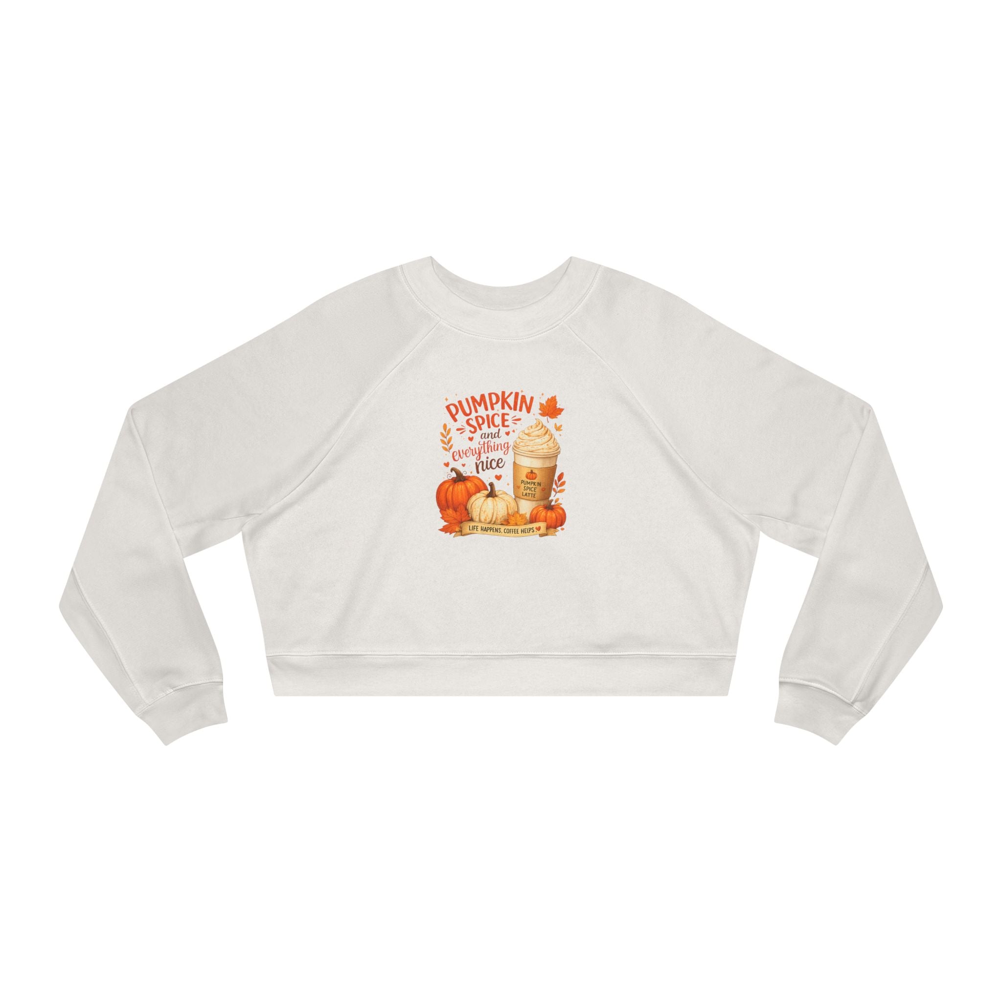 Pumpkin Spice Latte Cropped Pullover