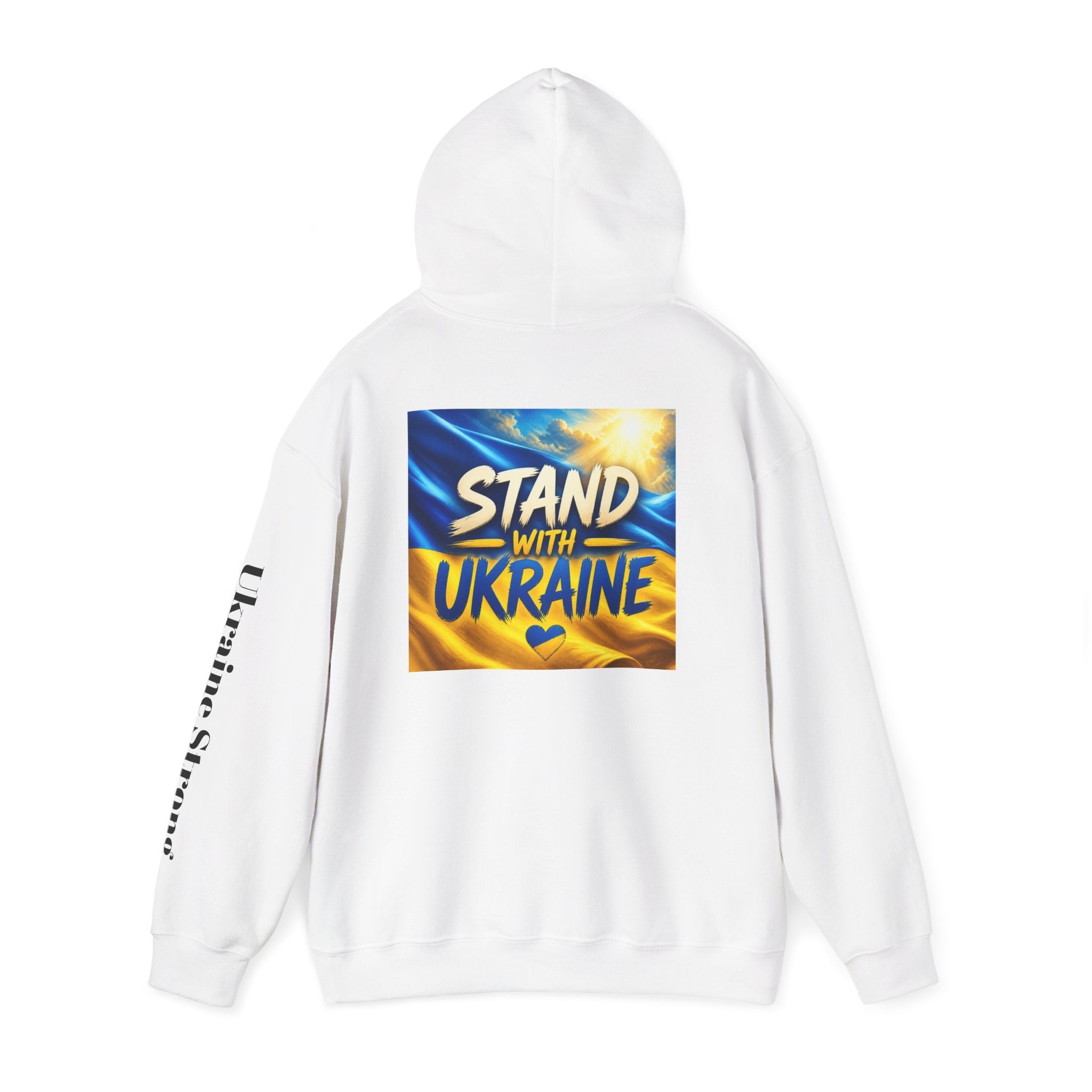 Stand With Ukraine Hoodie — Support Ukraine Graphic Pullover ("Stand With Ukraine")
