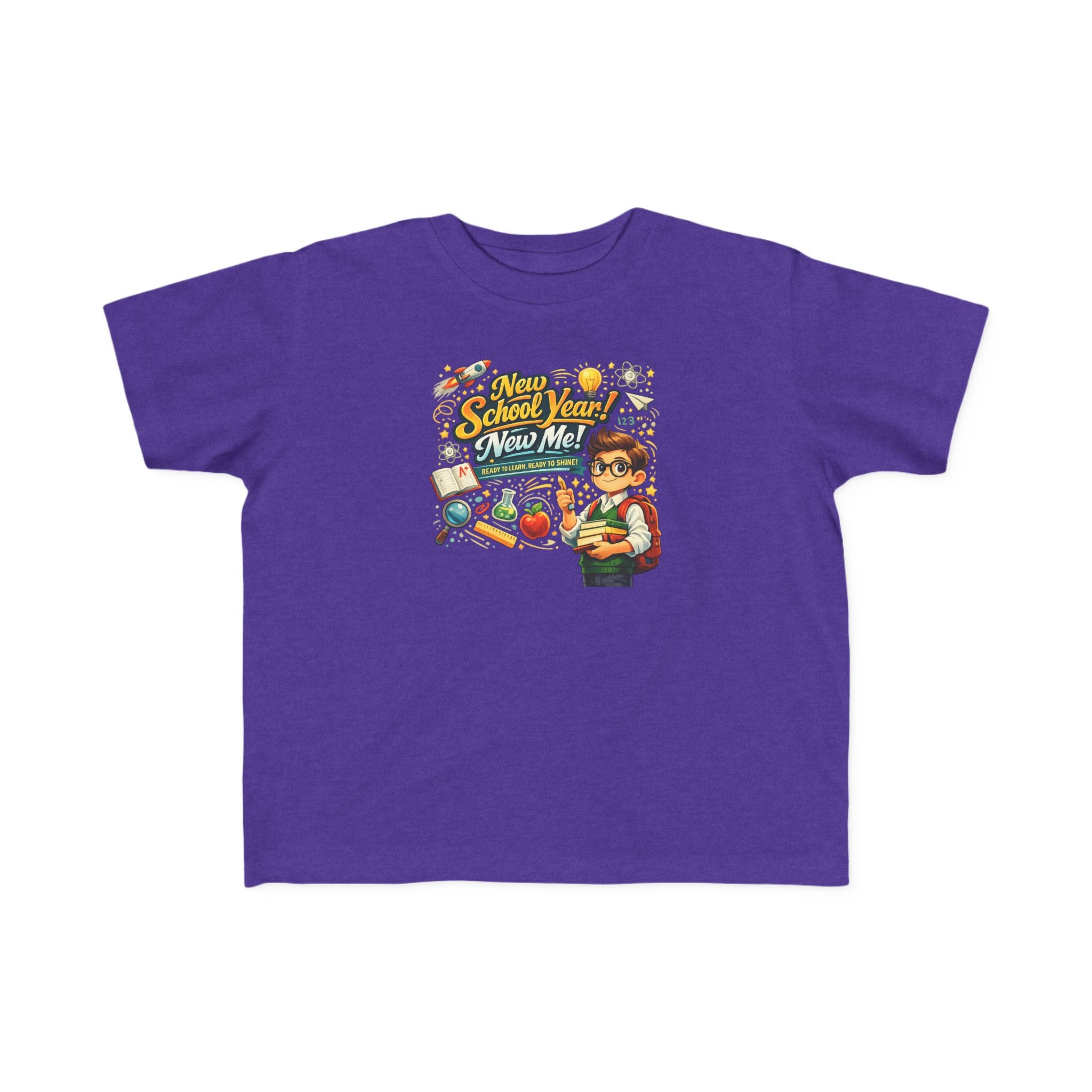 Toddler Tee — "New School Year, New Me" Back-to-School Graphic Shirt