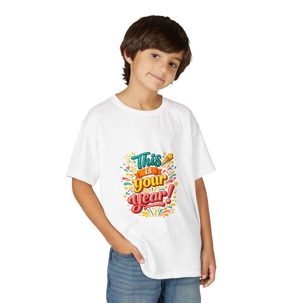 Youth T‑Shirt — "This Is Your Year" Motivational Graphic Tee for Kids