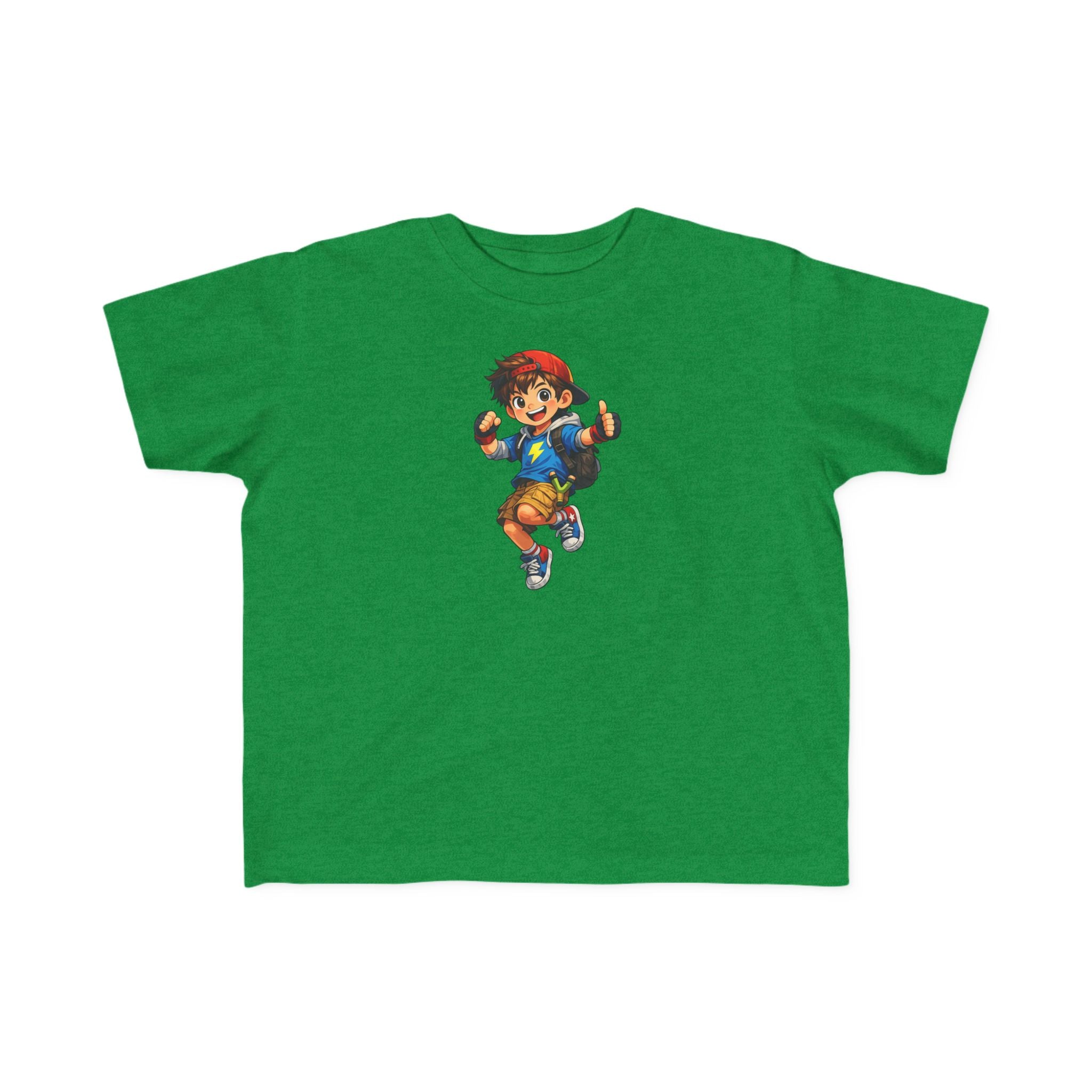 Toddler Tee — Lightning Superhero Character Graphic