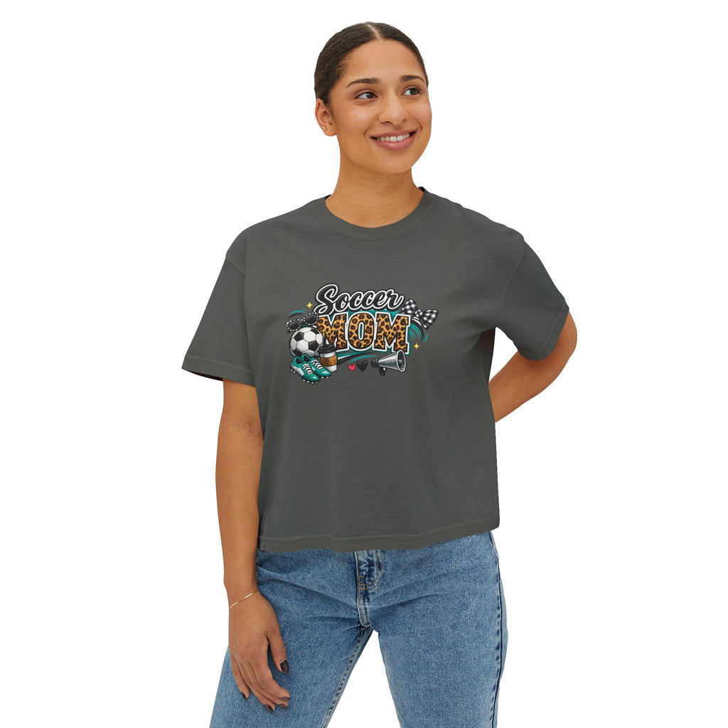 Soccer Mom Boxy Tee — Women's Casual Soccer Mom Shirt