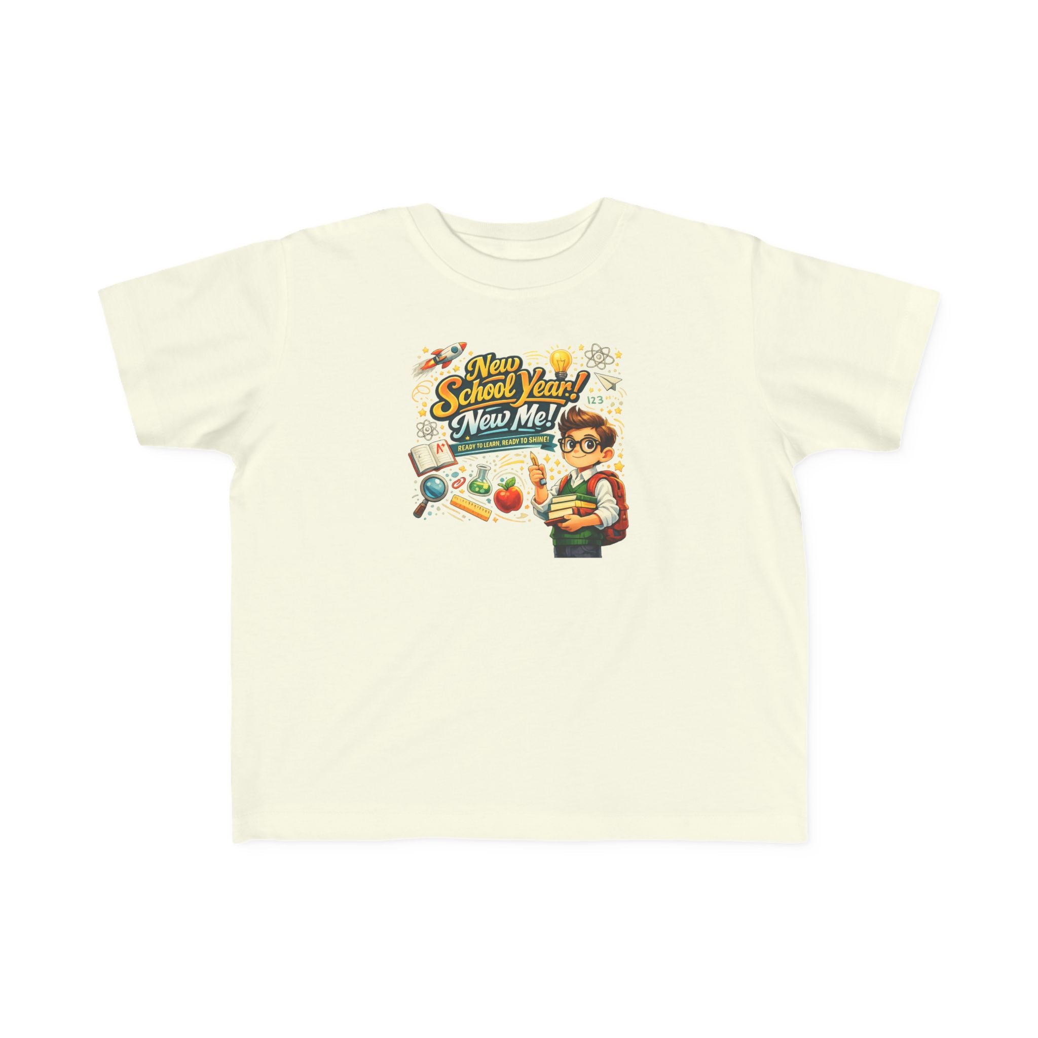 Toddler Tee — "New School Year, New Me" Back-to-School Graphic Shirt