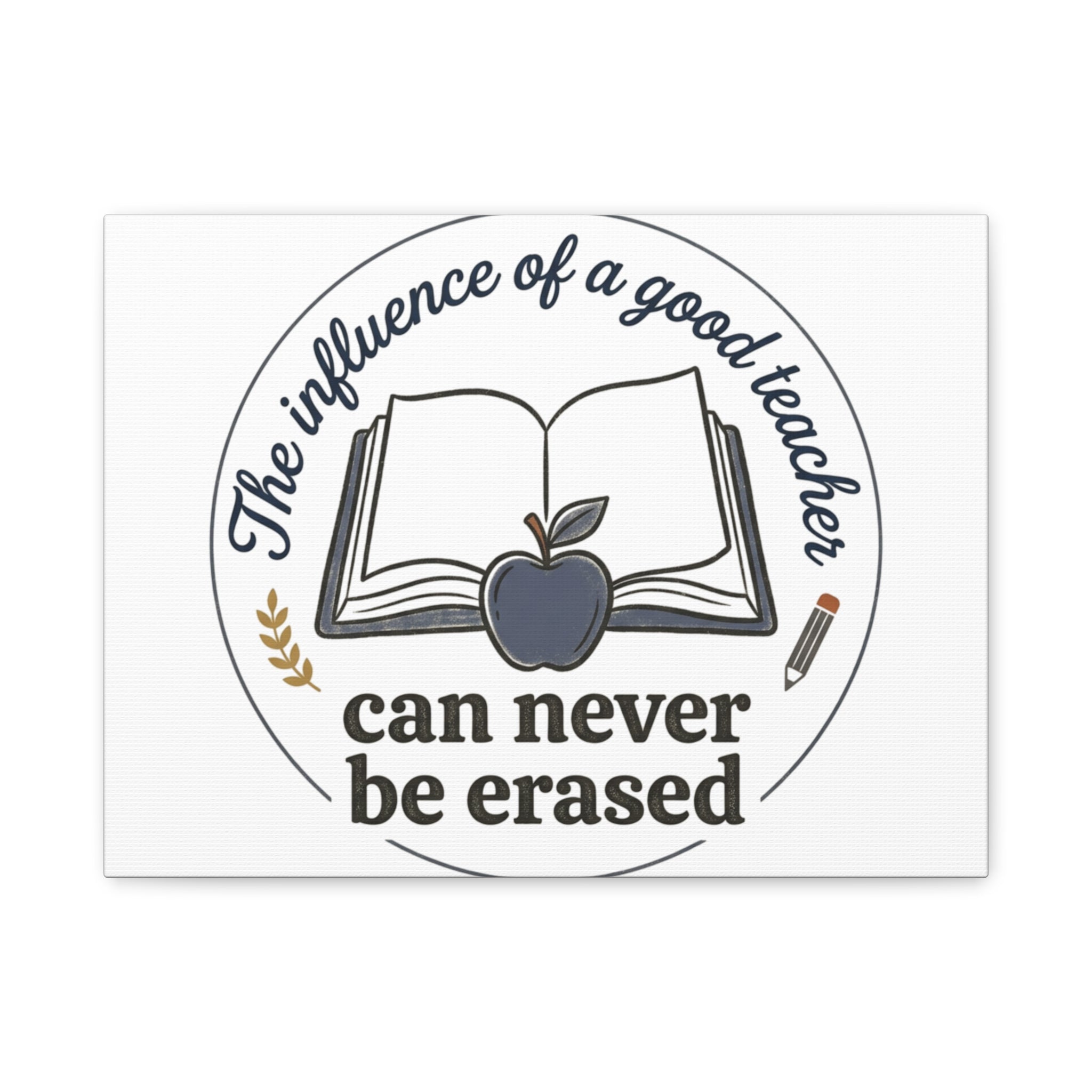 Canvas Wall Art – “The Influence of a Good Teacher Can Never Be Erased”