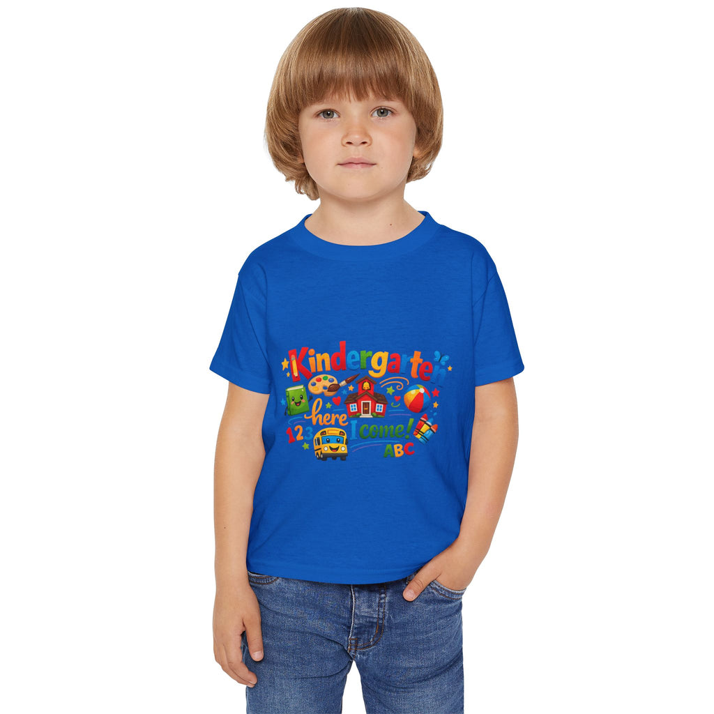 Kindergarten Here I Come Toddler T-Shirt — Back to School Cute Kids Tee