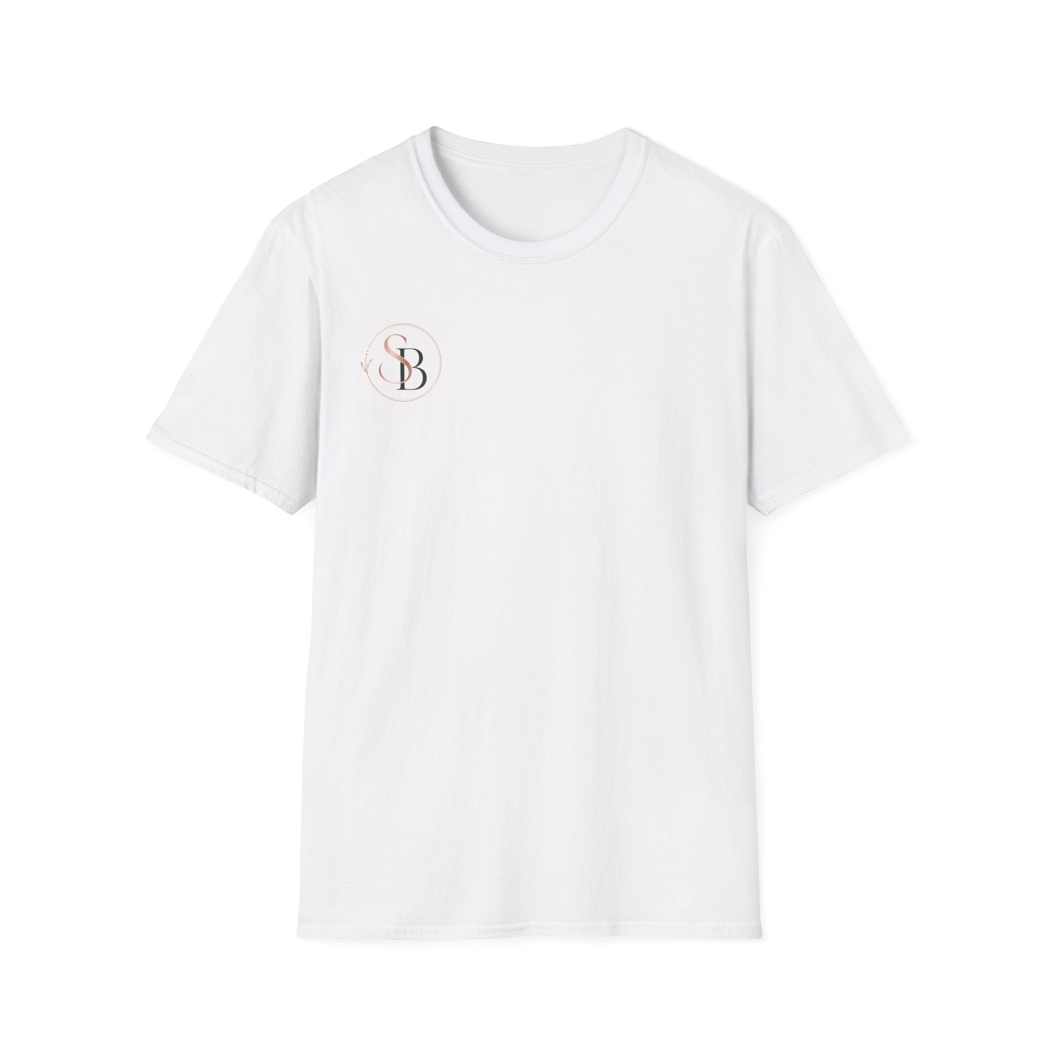 Monogram SB Minimalist T‑Shirt — Rose Gold Circle Logo