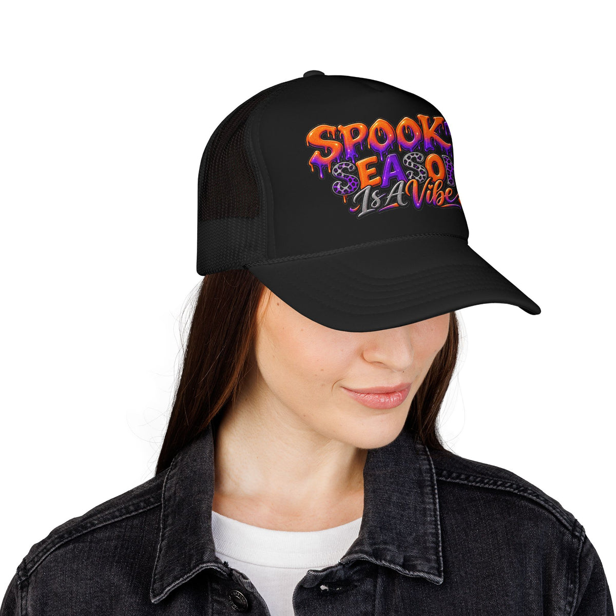 Spooky Season Is A Vibe Trucker Hat