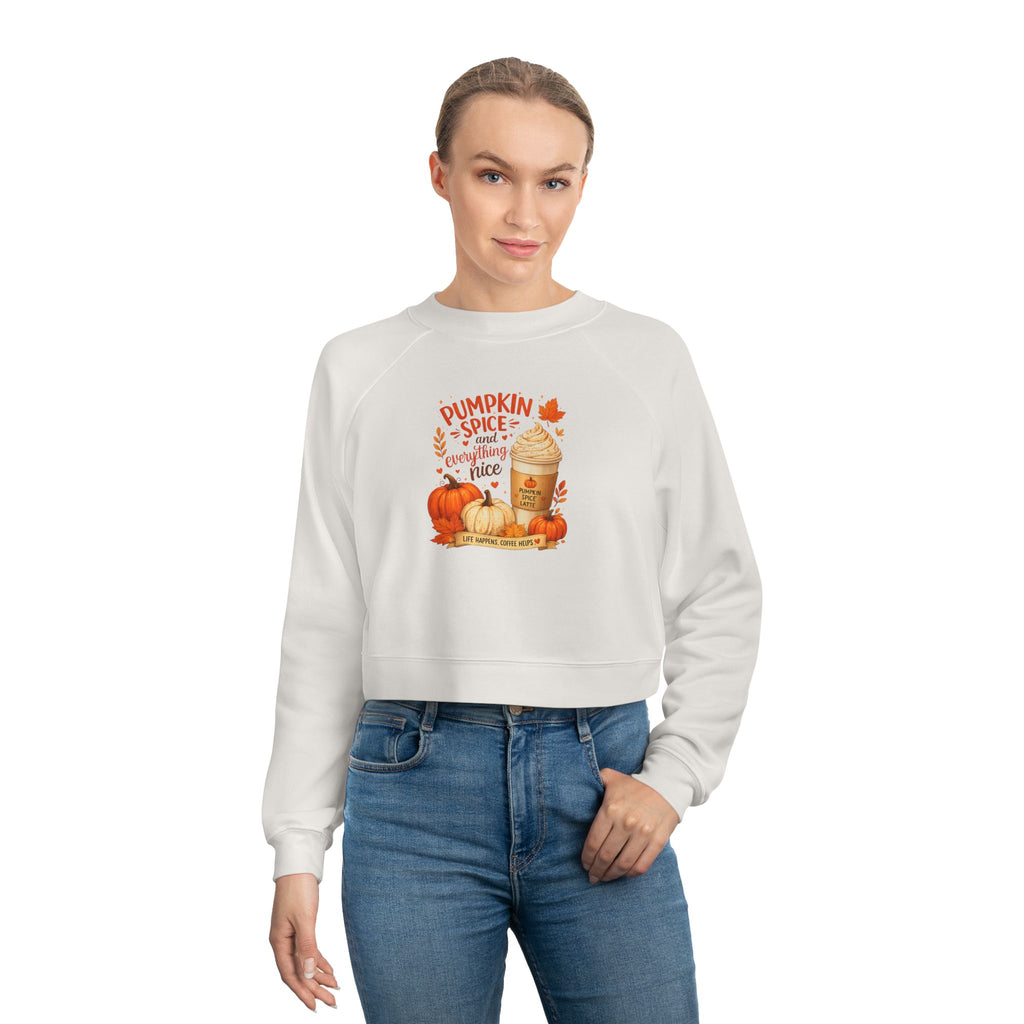 Pumpkin Spice Latte Cropped Pullover