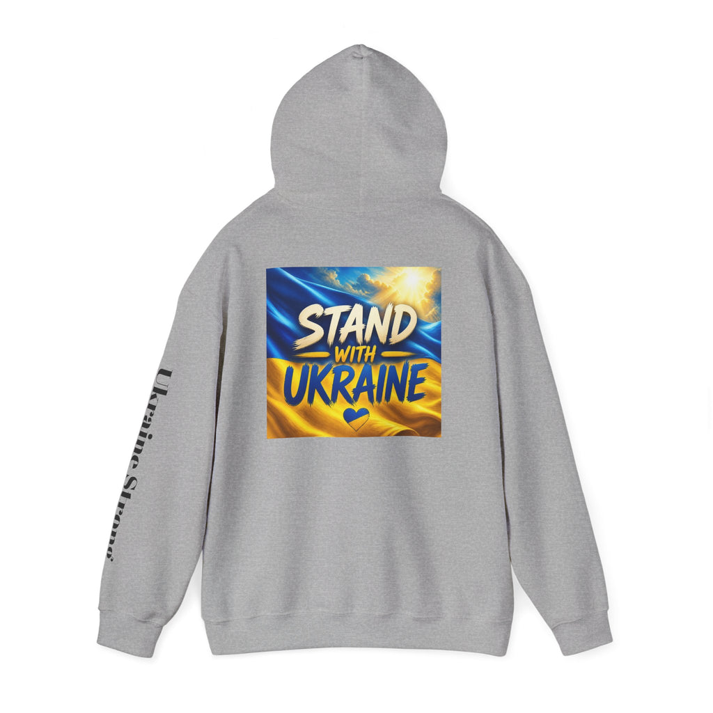Stand With Ukraine Hoodie — Support Ukraine Graphic Pullover ("Stand With Ukraine")