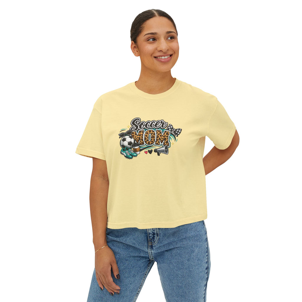 Soccer Mom Boxy Tee — Women's Casual Soccer Mom Shirt