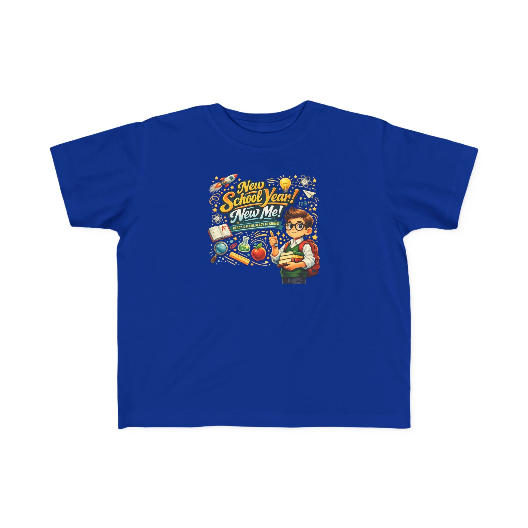 Toddler Tee — "New School Year, New Me" Back-to-School Graphic Shirt
