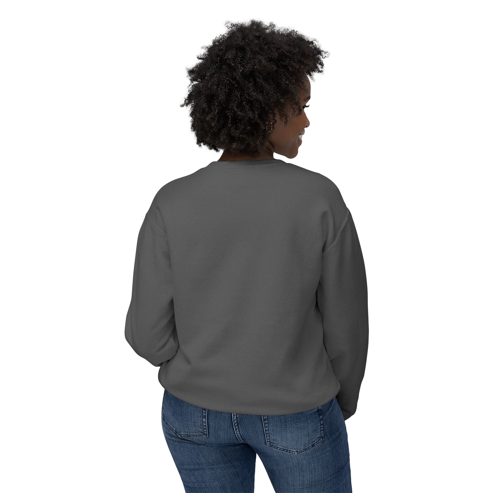 Autumn Leaves & Pumpkins Crewneck Sweatshirt — "Autumn Gives Us Time to Be Beautiful & Let Things Go"