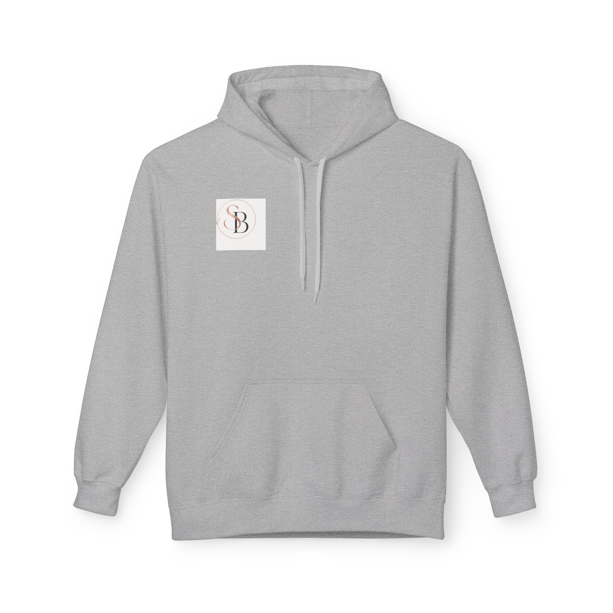 Monogram SB Minimal Logo Hoodie – Elegant Rose Gold Initials Pullover