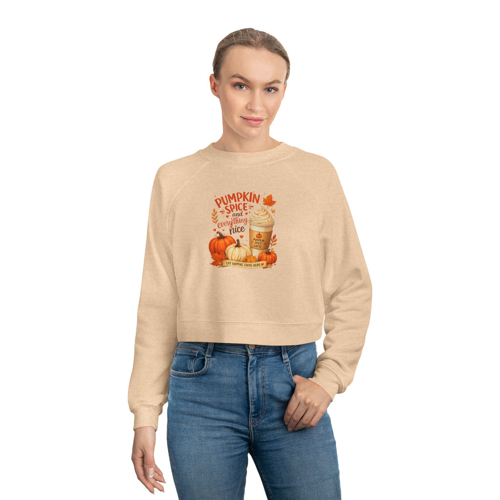 Pumpkin Spice Latte Cropped Pullover