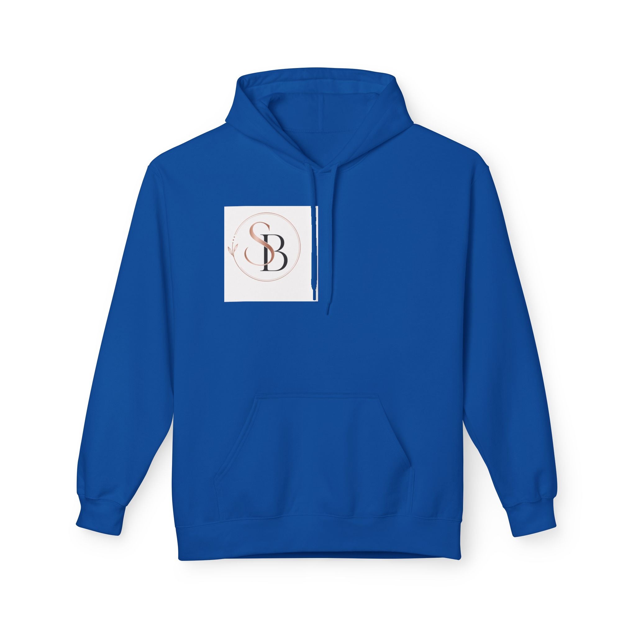 Monogram SB Minimal Logo Hoodie – Elegant Rose Gold Initials Pullover