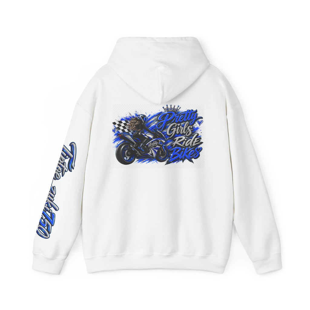 Pretty Girls Ride Bikes Hoodie — Women's Motorcycle Graphic Pullover
