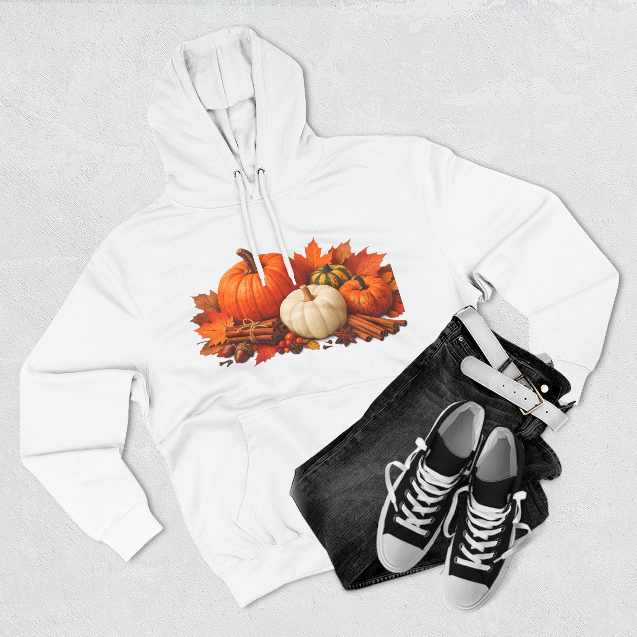 Autumn Pumpkin Fall Hoodie — Cozy Thanksgiving Harvest Sweatshirt