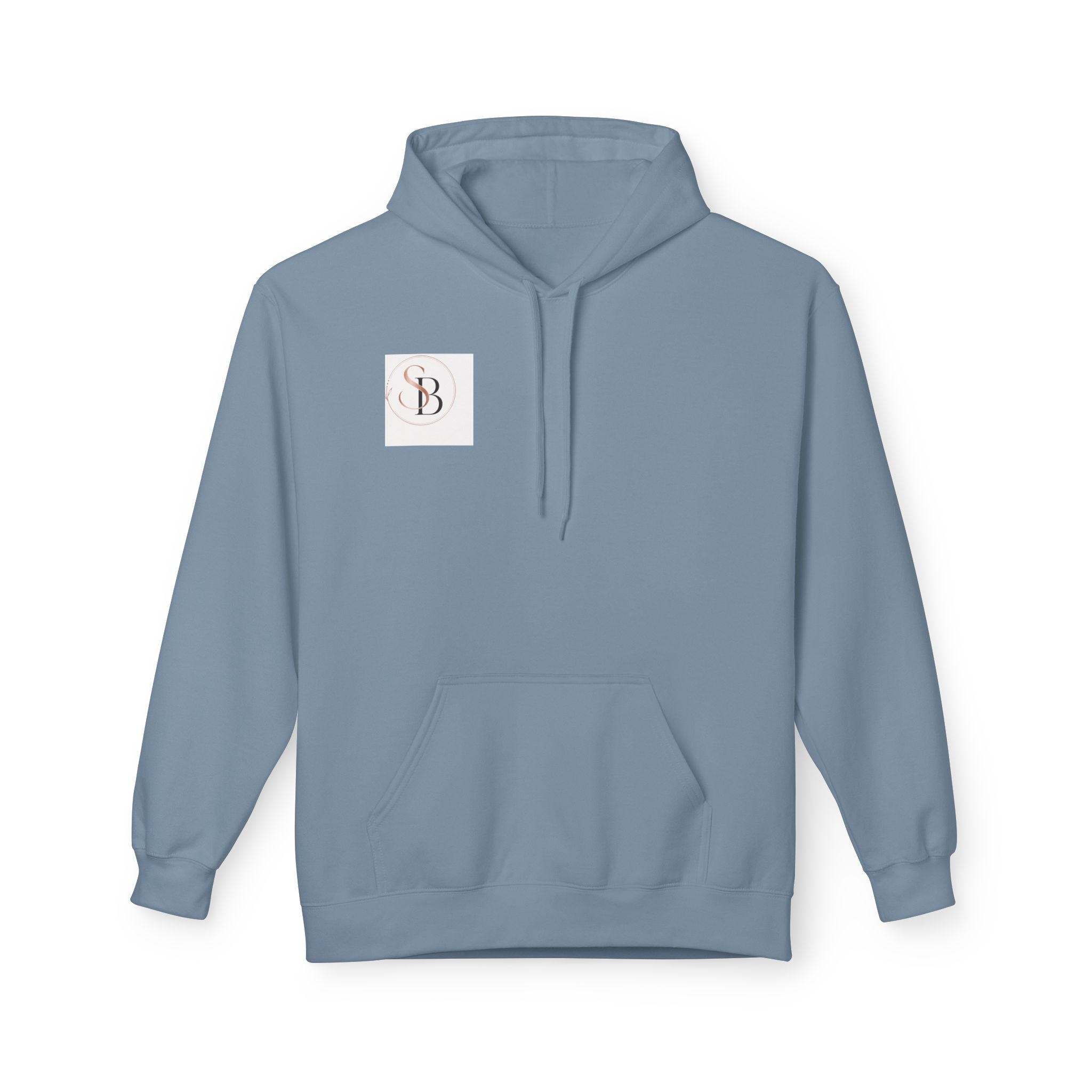 Monogram SB Minimal Logo Hoodie – Elegant Rose Gold Initials Pullover