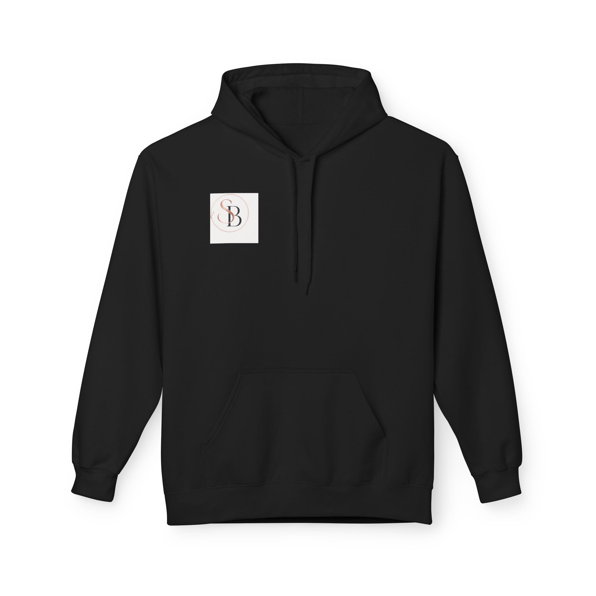 Monogram SB Minimal Logo Hoodie – Elegant Rose Gold Initials Pullover