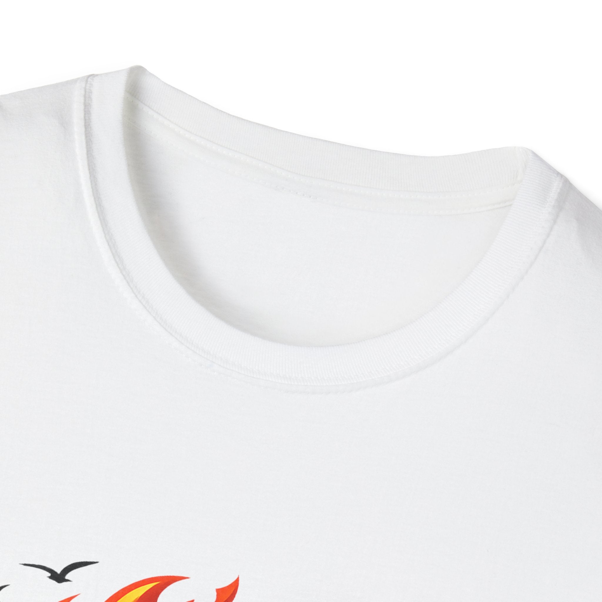 Volleyball Flame Graphic T-Shirt — Beach & Indoor Player Tee