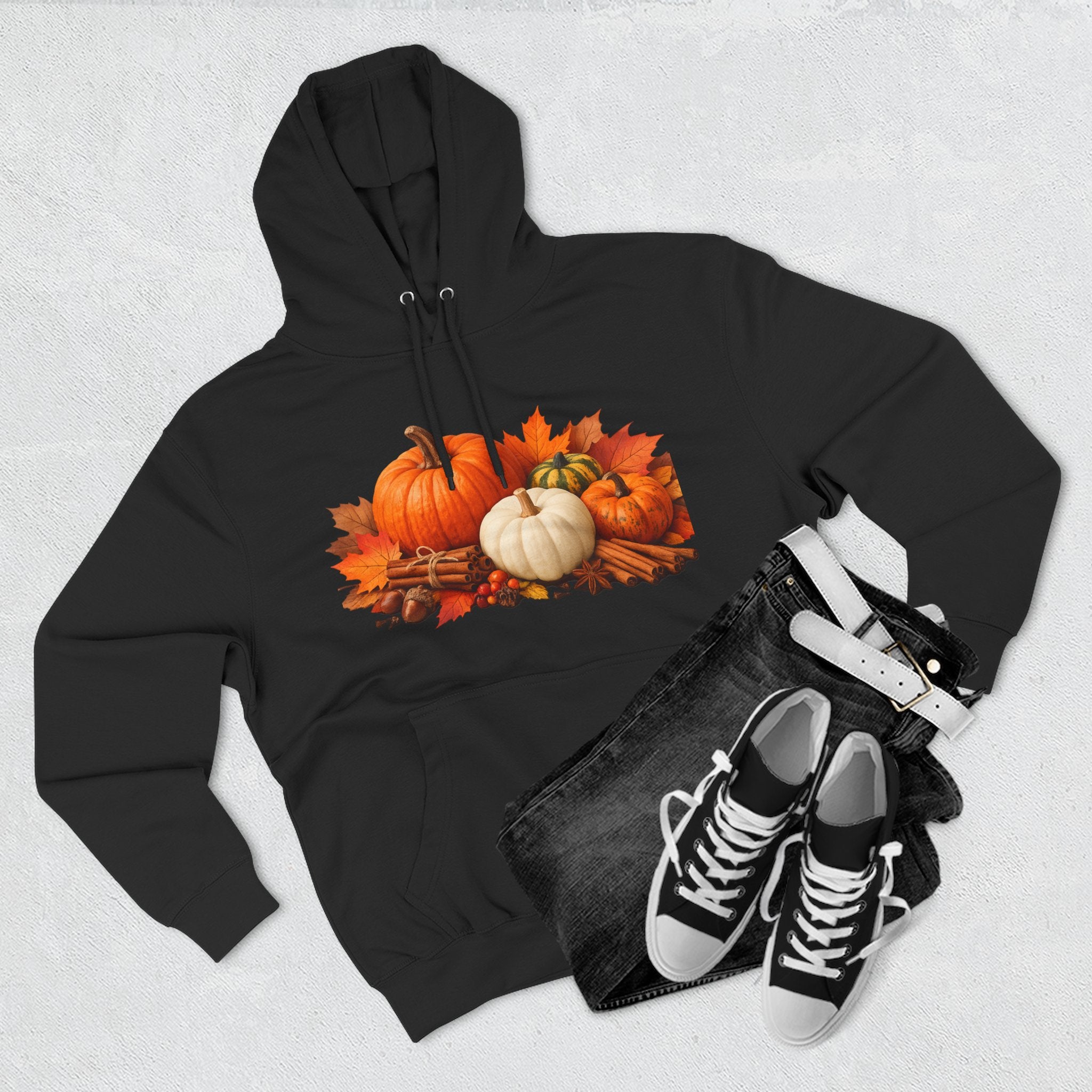 Autumn Pumpkin Fall Hoodie — Cozy Thanksgiving Harvest Sweatshirt