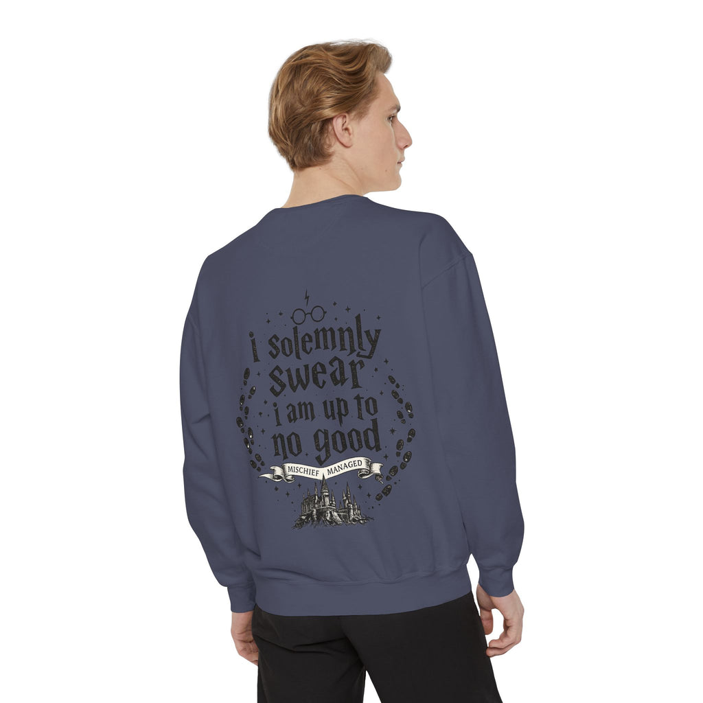 Solemnly Swear Sweatshirt — 'I Solemnly Swear I Am Up to No Good' Graphic Sweatshirt