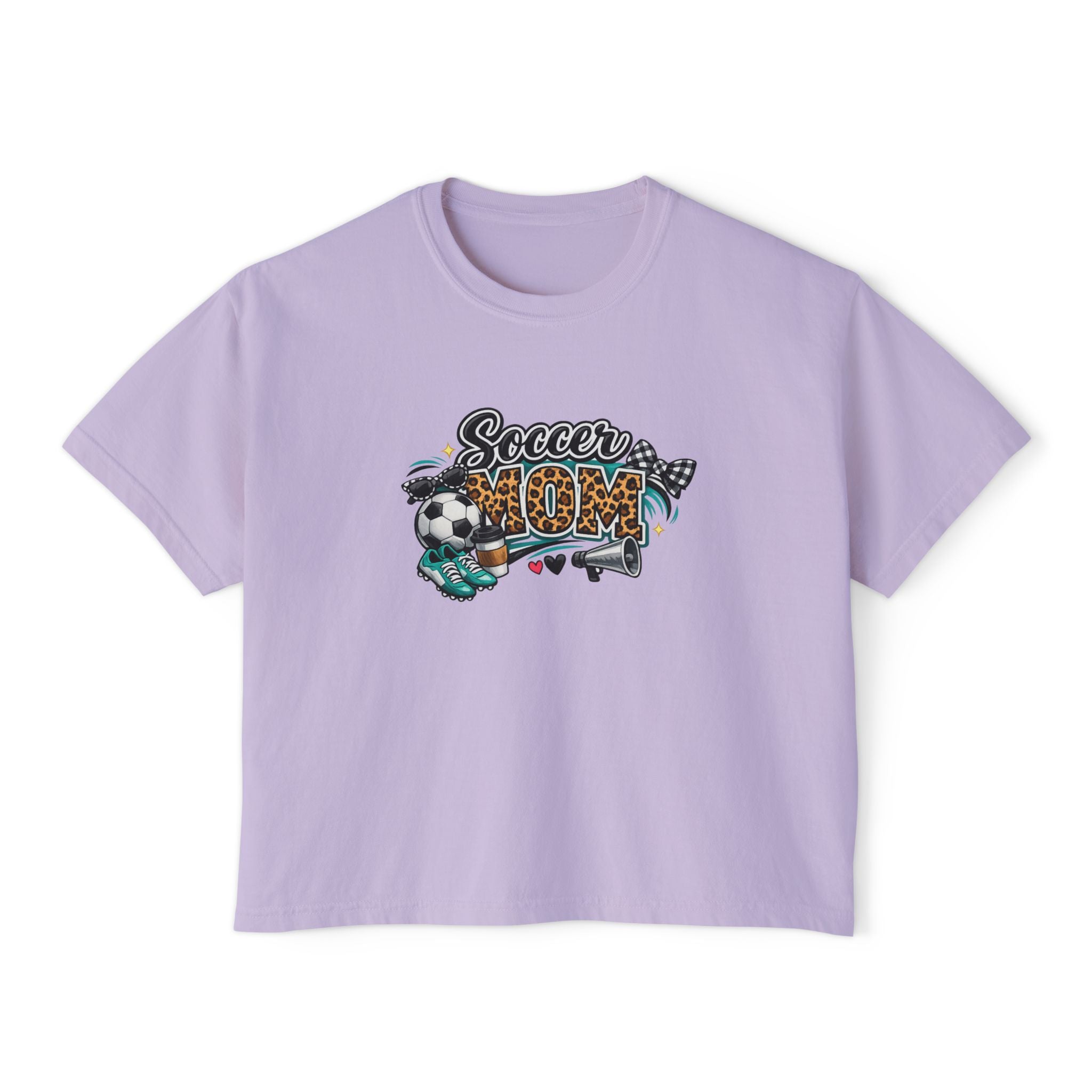 Soccer Mom Boxy Tee — Women's Casual Soccer Mom Shirt