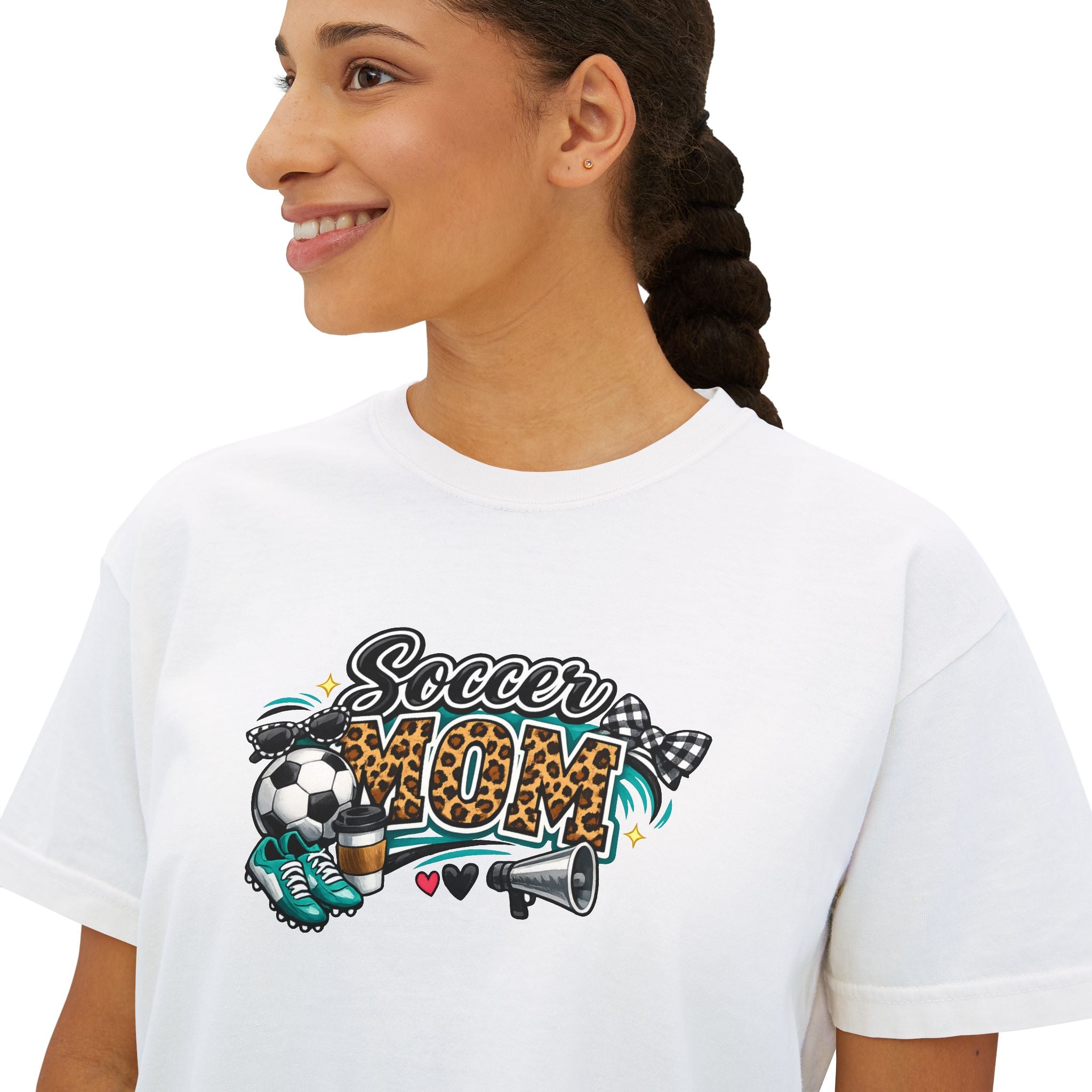 Soccer Mom Boxy Tee — Women's Casual Soccer Mom Shirt