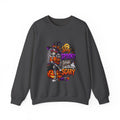 Halloween Crewneck Sweatshirt — "Stay Spooky, Drink Something Scary" Witch & Jack-O'-Lantern Design
