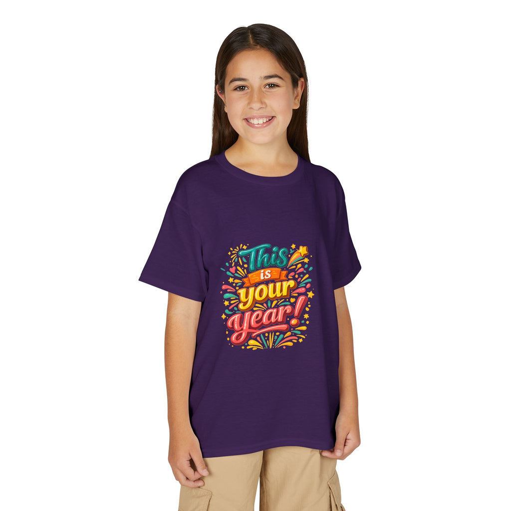 Youth T‑Shirt — "This Is Your Year" Motivational Graphic Tee for Kids