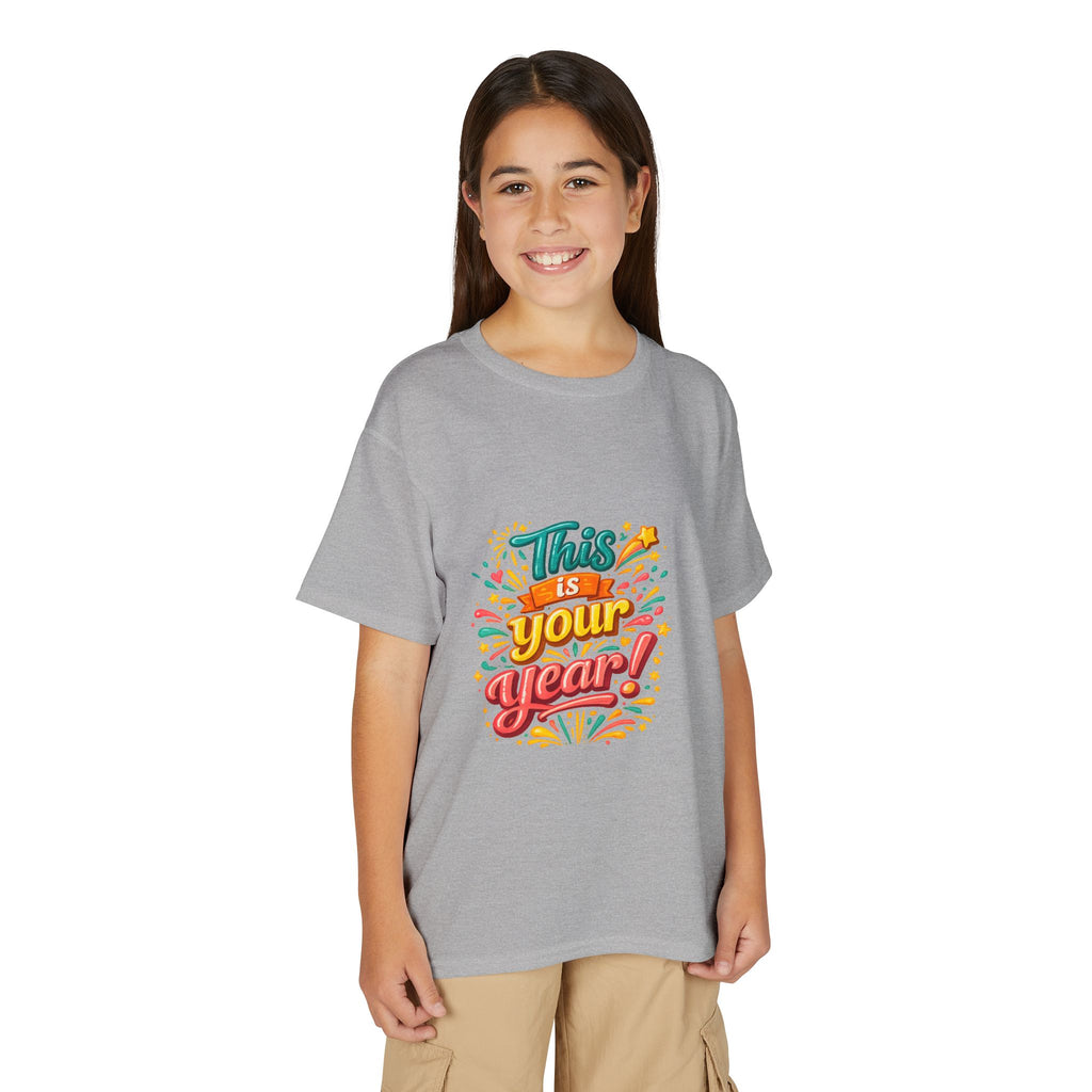 Youth T‑Shirt — "This Is Your Year" Motivational Graphic Tee for Kids