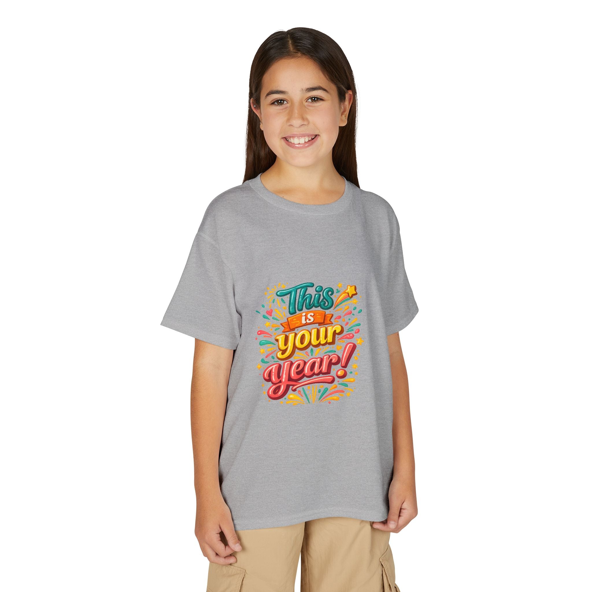 Youth T‑Shirt — "This Is Your Year" Motivational Graphic Tee for Kids