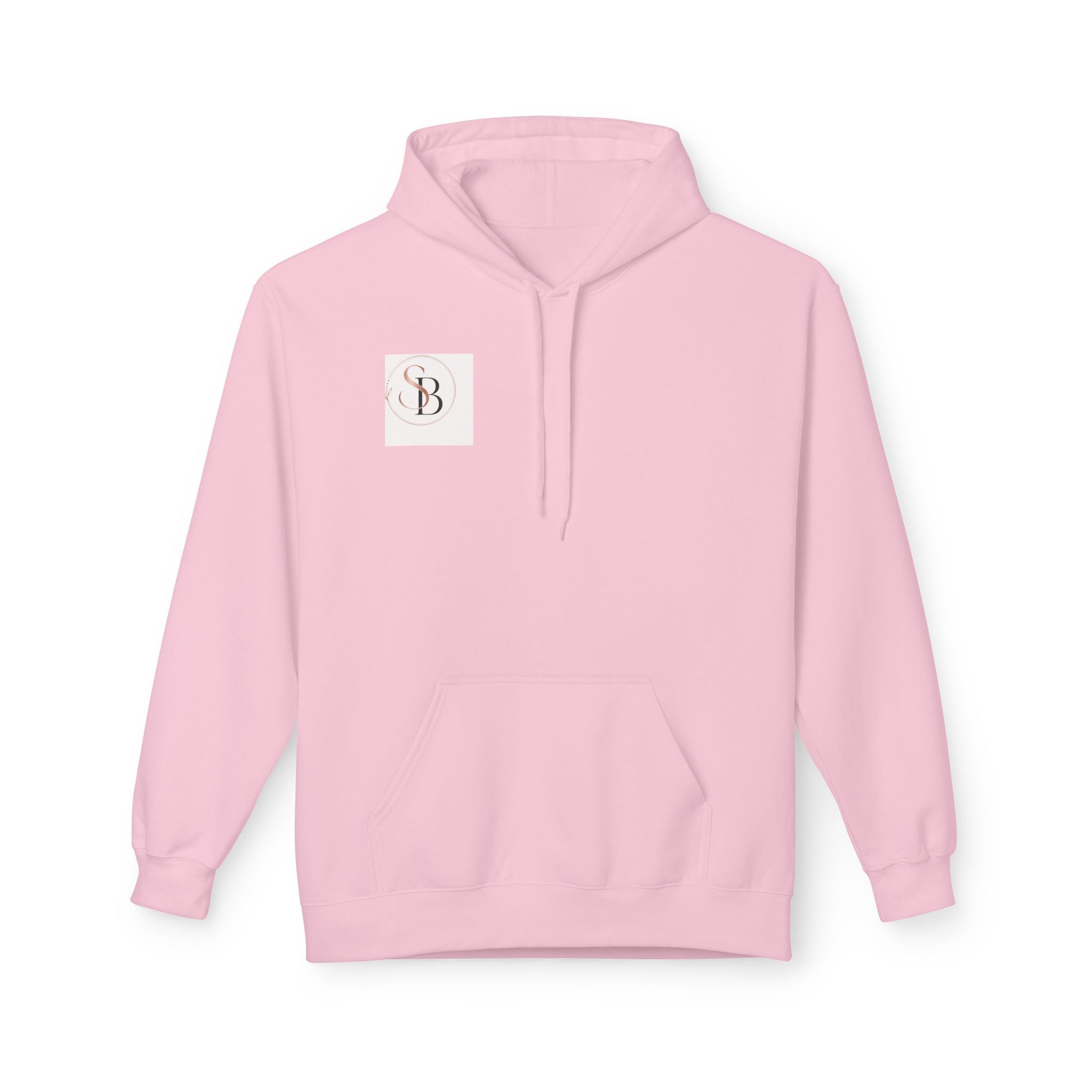 Monogram SB Minimal Logo Hoodie – Elegant Rose Gold Initials Pullover